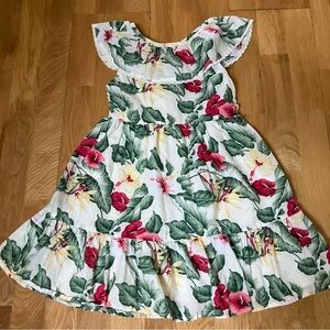 Janie and Jack Girls Floral Gauze Dress